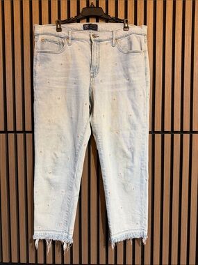 Gap Girlfriend Embroidered Jeans